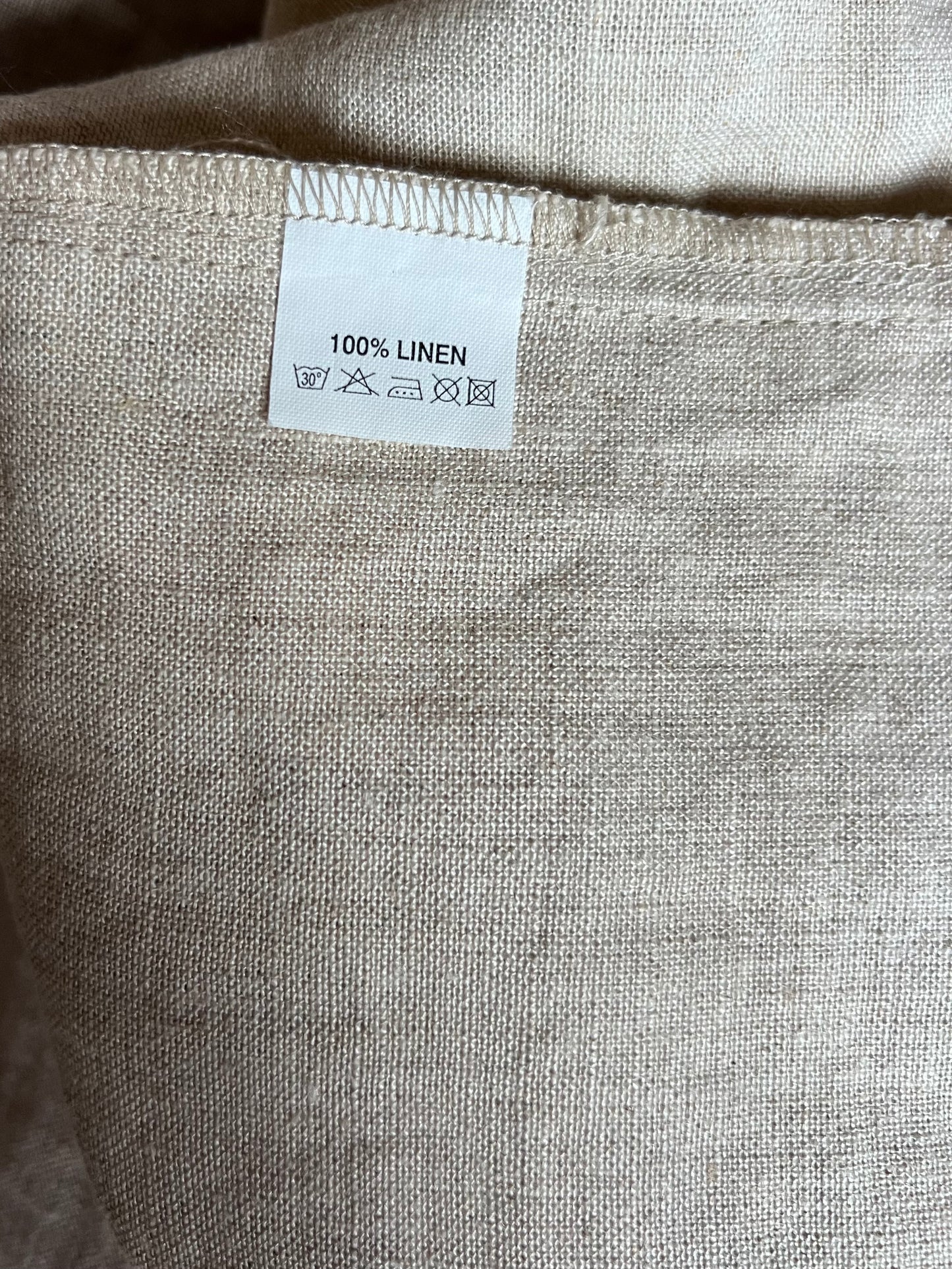 A.n Linen pellavahousut, beige, L