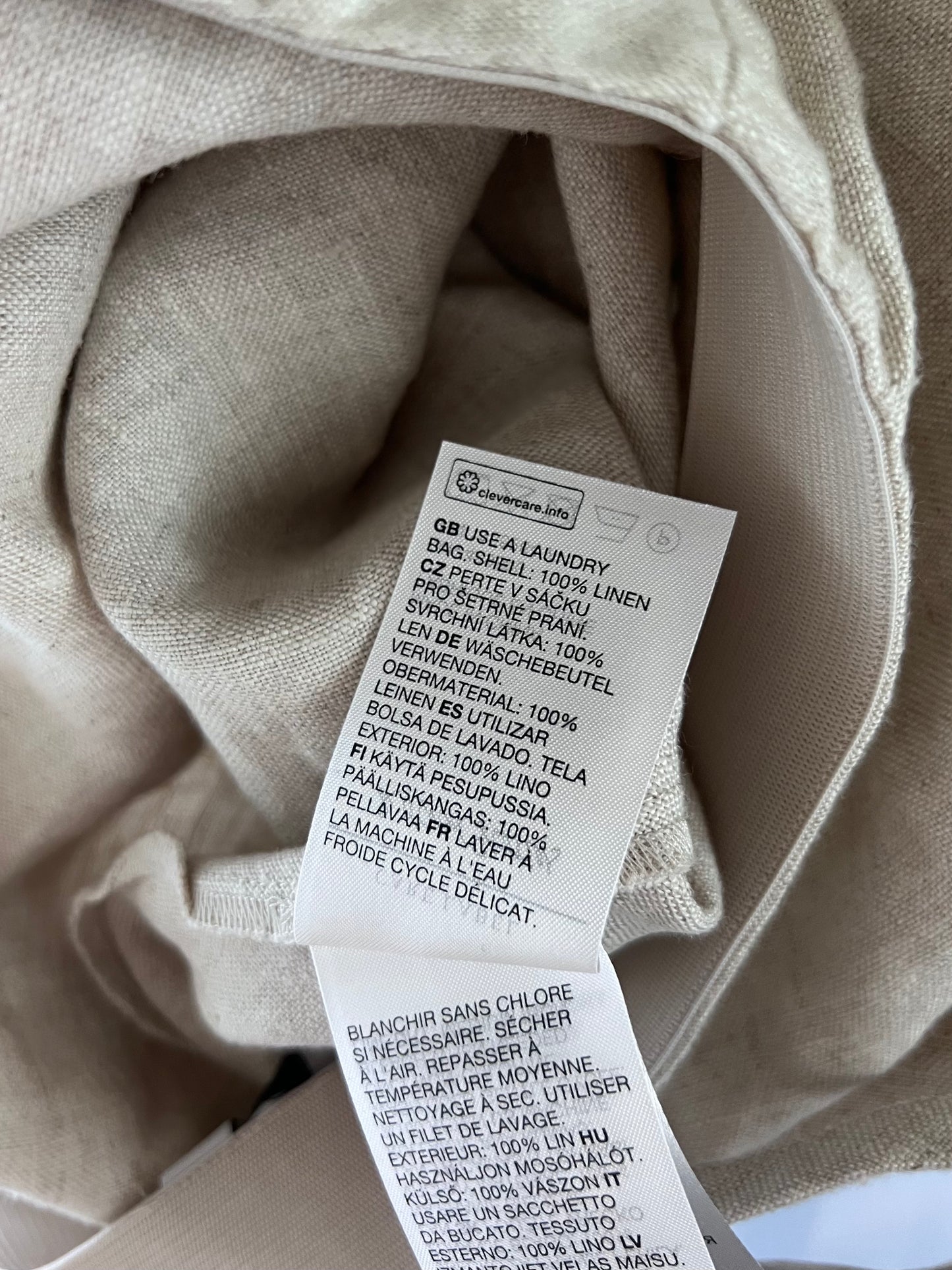 & Other Stories pellavahame, beige, XS