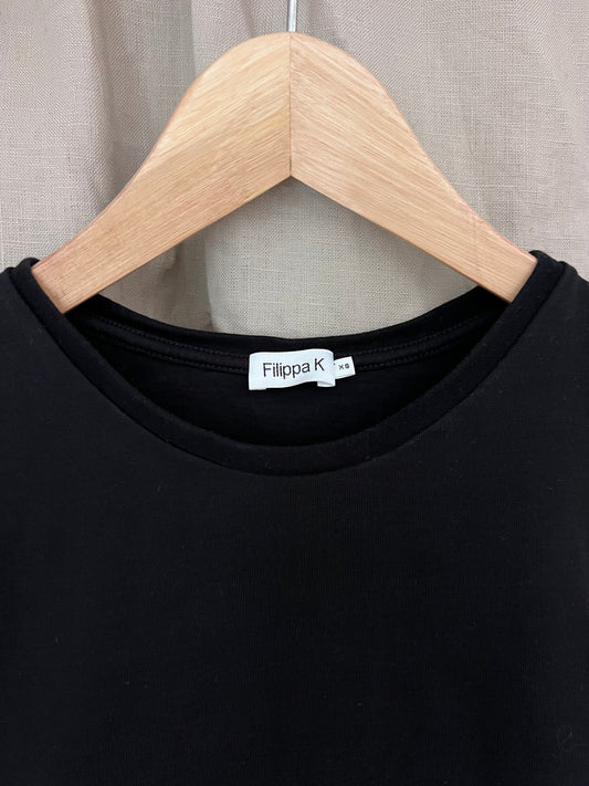 Filippa K puuvilla t-paita, musta, XS