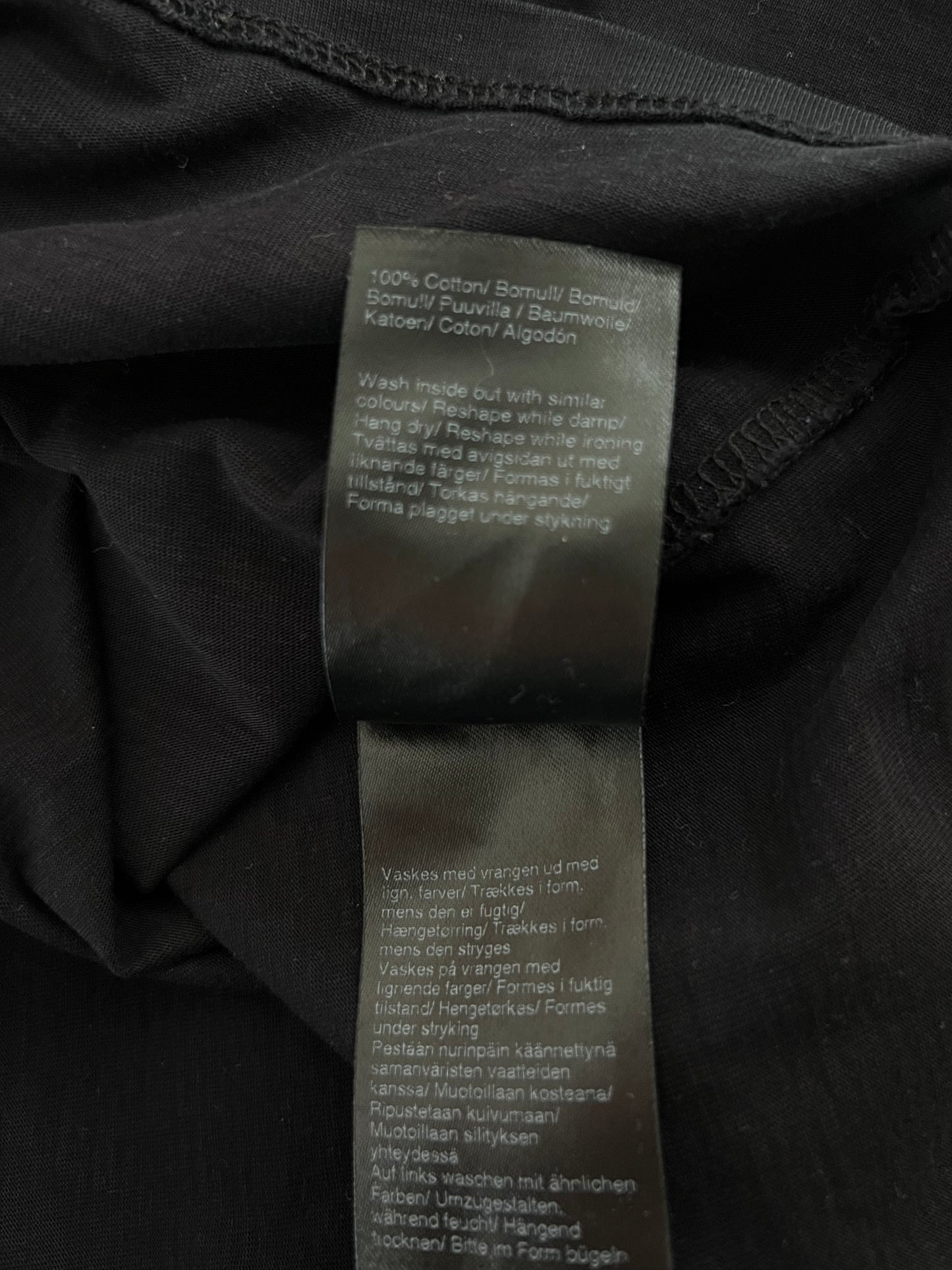 Filippa K puuvilla t-paita, musta, XS