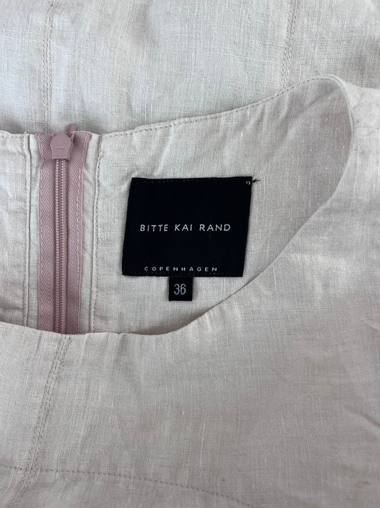 Bitte Kai Rand pellavamekko, vaalea beige, S