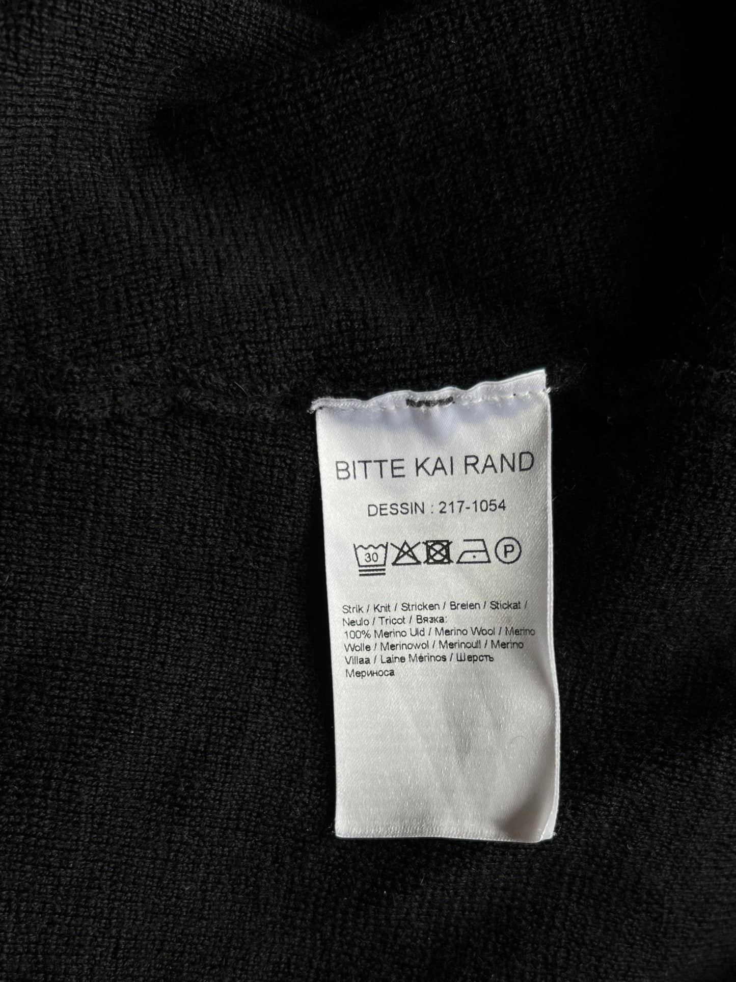 Preloved Bitte Kai Rand merinovillamekko, musta, XL Siloa Secondhand – huollettu ja kuntotarkastettu