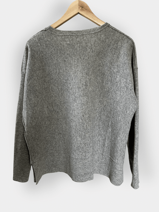 Preloved By Malene Birger villa/kashmir neule, harmaa, koko S Siloa Secondhand – huollettu ja kuntotarkastettu