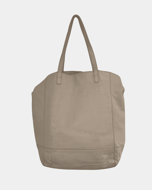 Preloved Cristelle & Co nahkalaukku, vaalea beige Siloa Secondhand – huollettu ja kuntotarkastettu