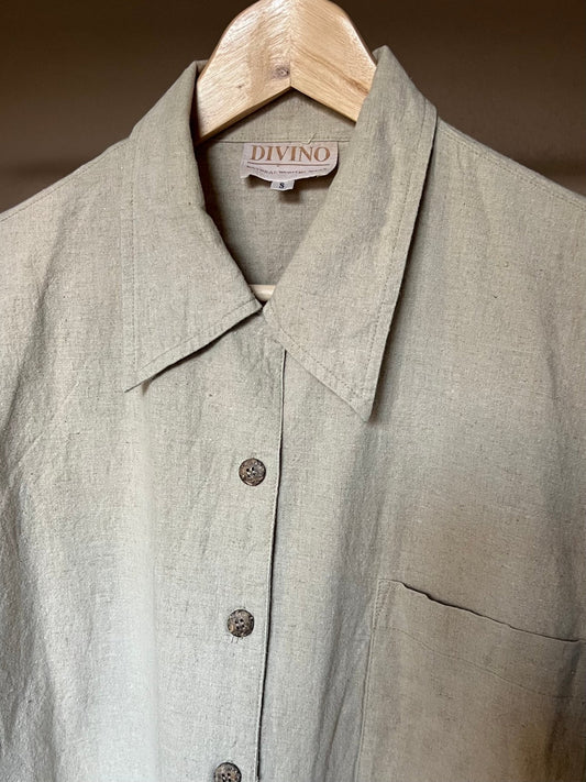 Preloved Divino, 55 % pellava - 45 % puuvilla mekko, beige, koko S Siloa Secondhand – huollettu ja kuntotarkastettu