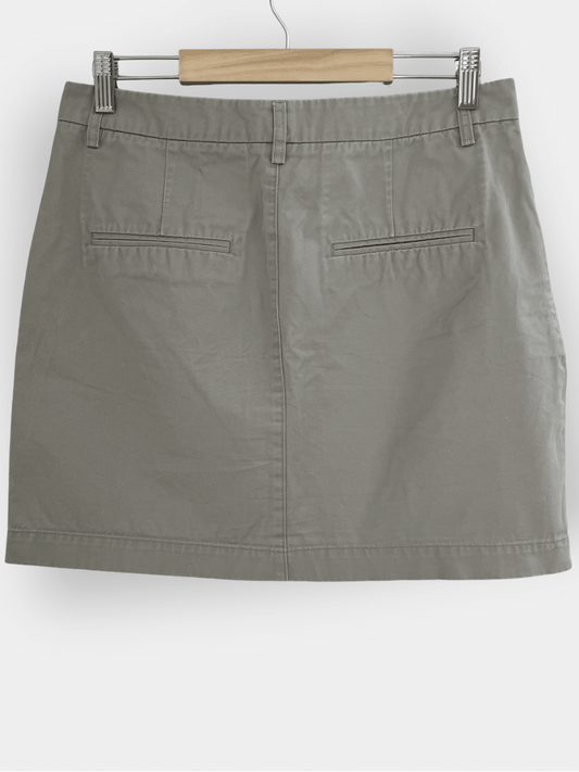 Preloved Filippa K puuvillahame, beige/harmaa, M Siloa Secondhand – huollettu ja kuntotarkastettu