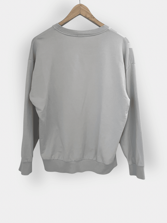 Preloved Filippa K puuvilla/lyocell collegepusero, harmaa, S Siloa Secondhand – huollettu ja kuntotarkastettu