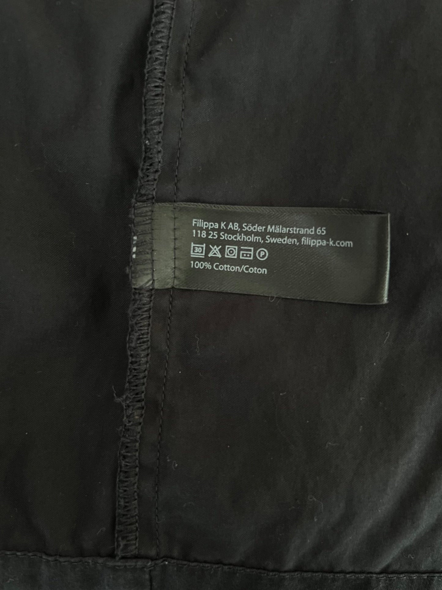 Preloved Filippa K puuvillamekko, musta, S Siloa Secondhand – huollettu ja kuntotarkastettu
