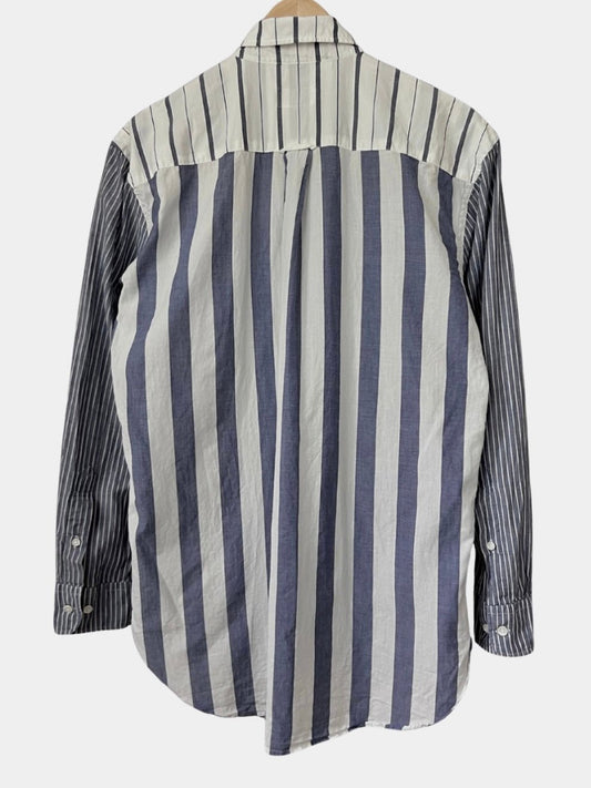Preloved Gant puuvillapaita, valkoinen/sininen, S Siloa Secondhand – huollettu ja kuntotarkastettu
