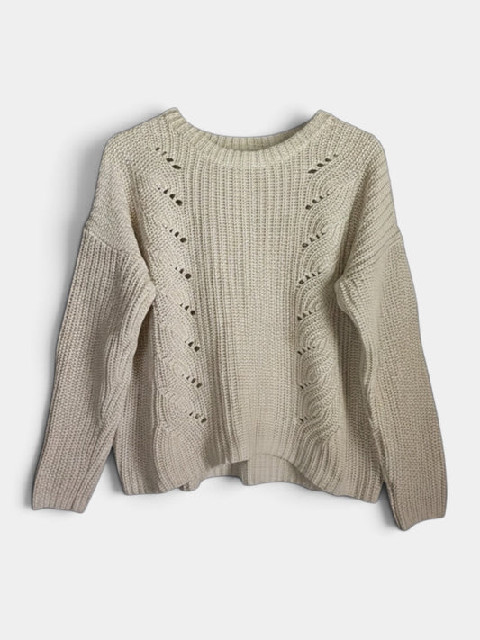 Preloved Gap puuvillaneule, luonnonvalkoinen, L Siloa Secondhand – huollettu ja kuntotarkastettu