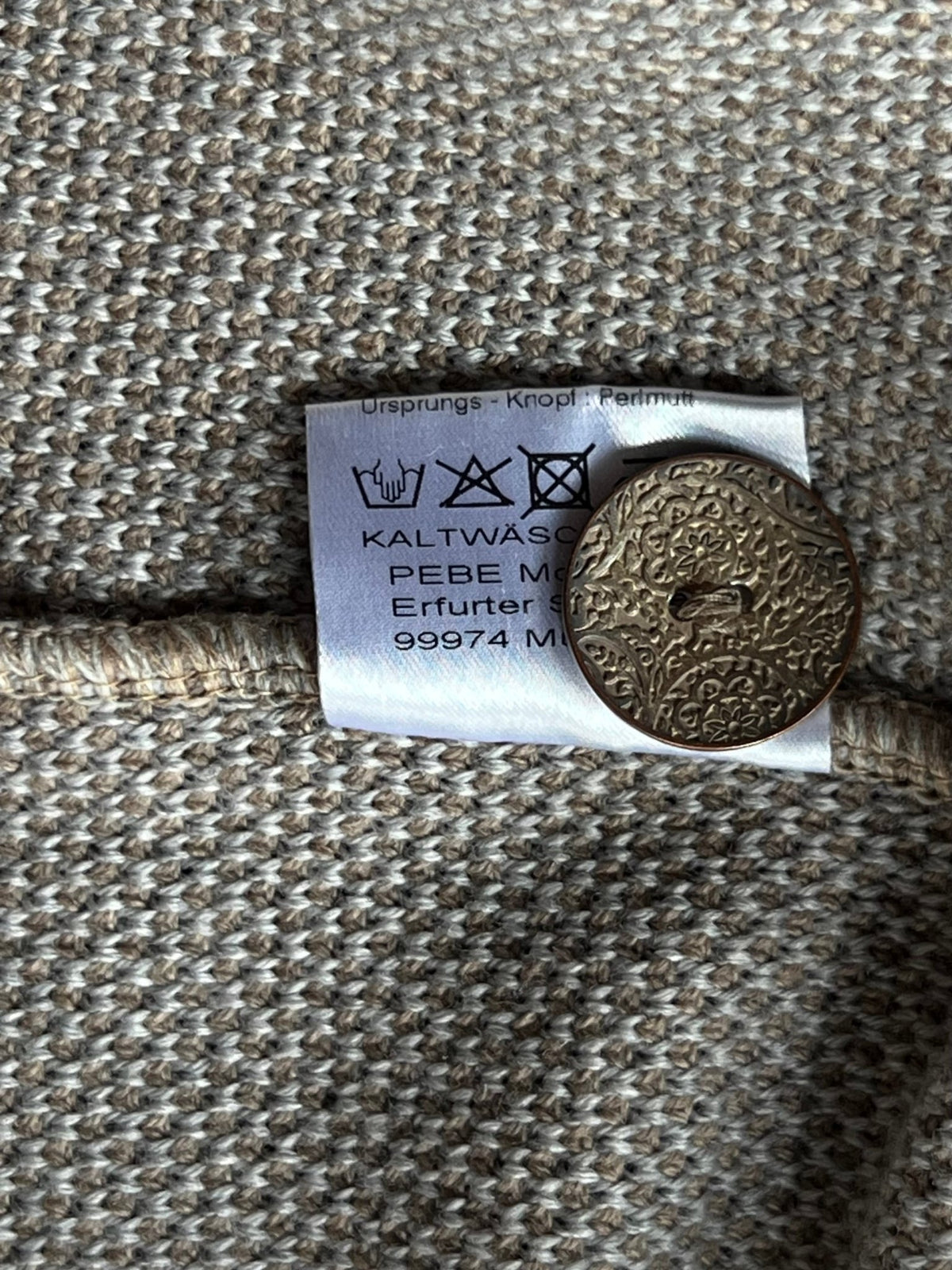 Preloved Georg Maier ruskea neuletakki 100 % villaa - S Siloa Secondhand – huollettu ja kuntotarkastettu