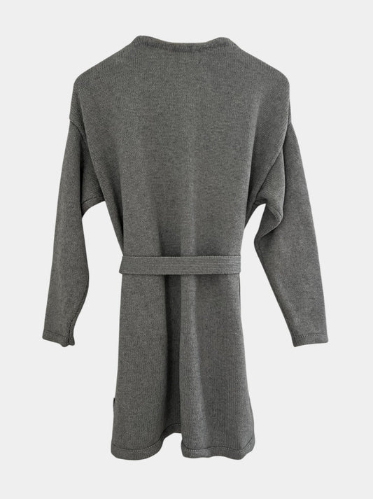 Preloved Lexington puuvilla-kashmir neuletakki, harmaa, S Siloa Secondhand – huollettu ja kuntotarkastettu