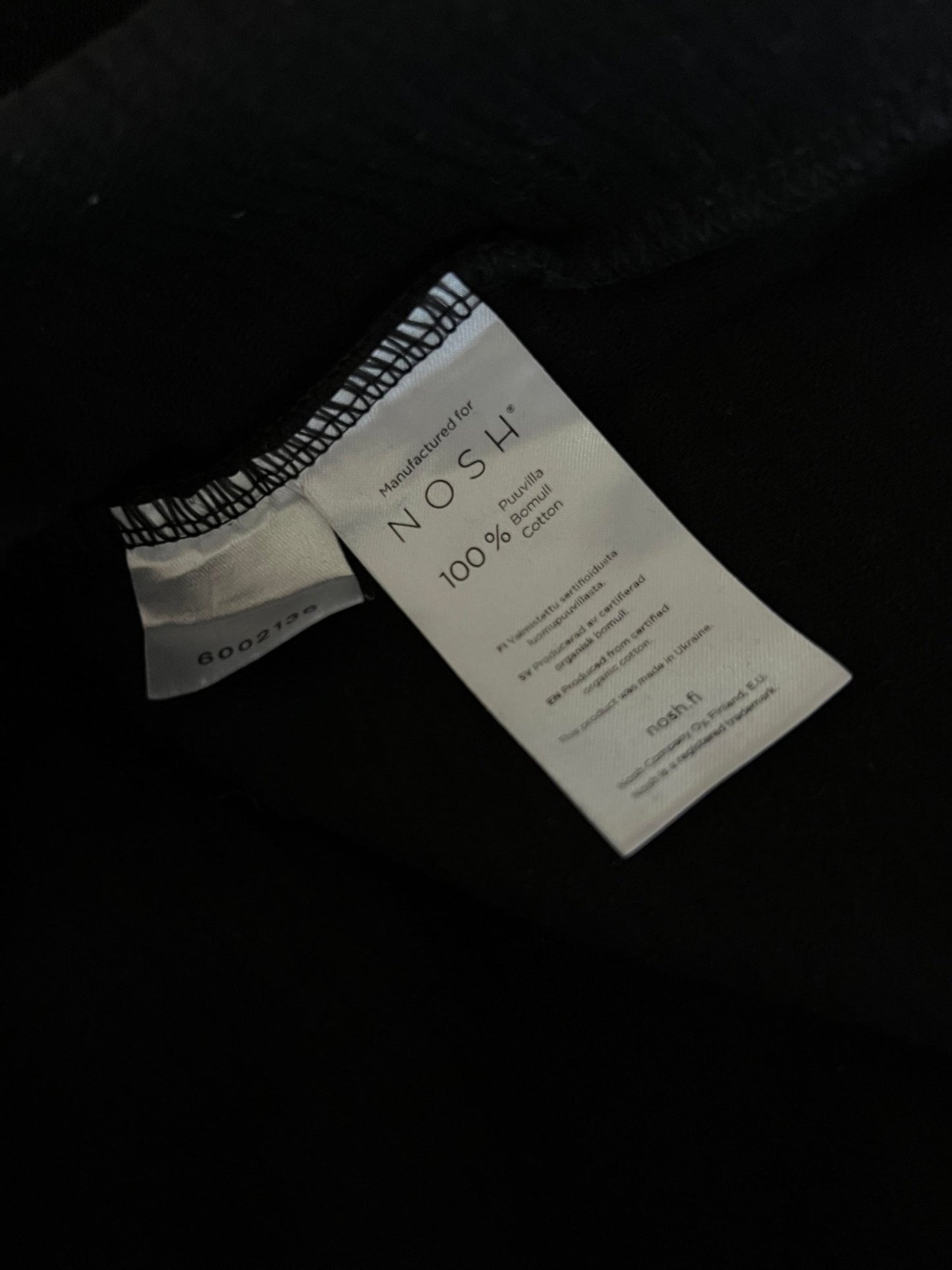 Preloved NOSH puuvillamekko, musta, koko S Siloa Secondhand – huollettu ja kuntotarkastettu