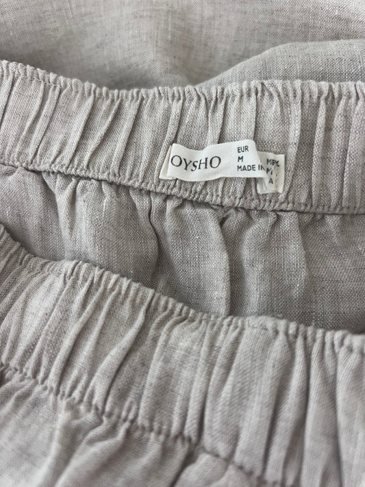 Preloved OYSHO pellavahame, beige, M Siloa Secondhand – huollettu ja kuntotarkastettu