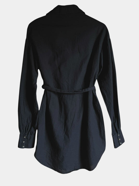 Preloved Paitamekko pellavaa/puuvillaa, musta, M Siloa Secondhand – huollettu ja kuntotarkastettu