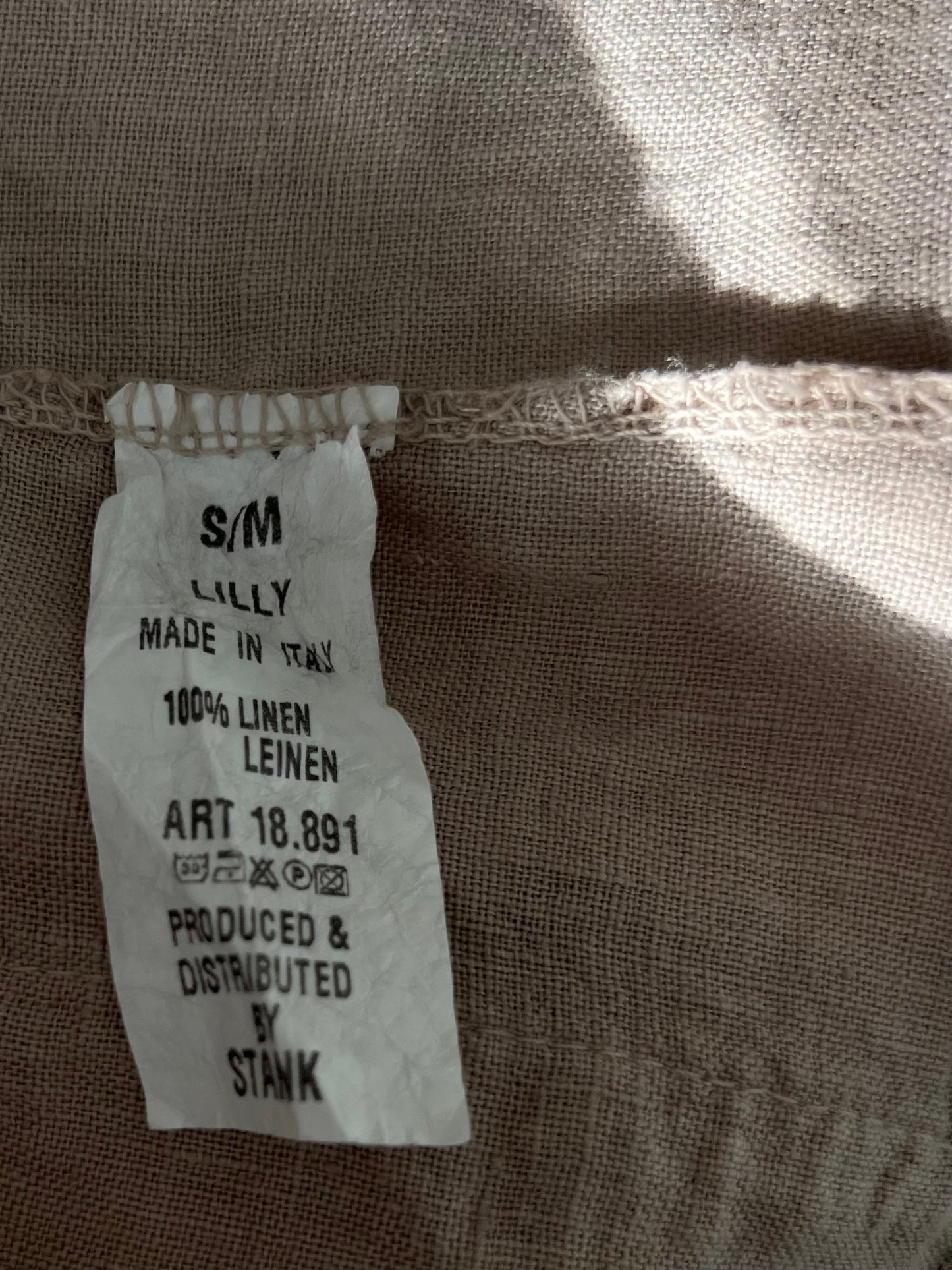 Preloved Stank pellavableiseri, beige, S/M Siloa Secondhand – huollettu ja kuntotarkastettu