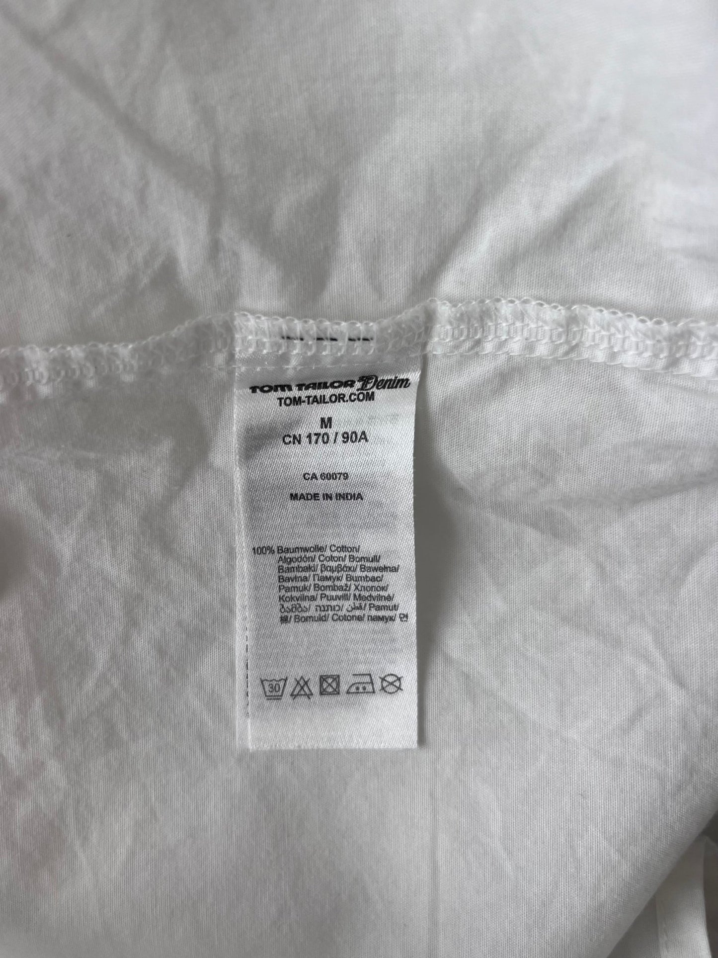 Preloved Tom Tailor puuvillapaita, valkoinen, M Siloa Secondhand – huollettu ja kuntotarkastettu