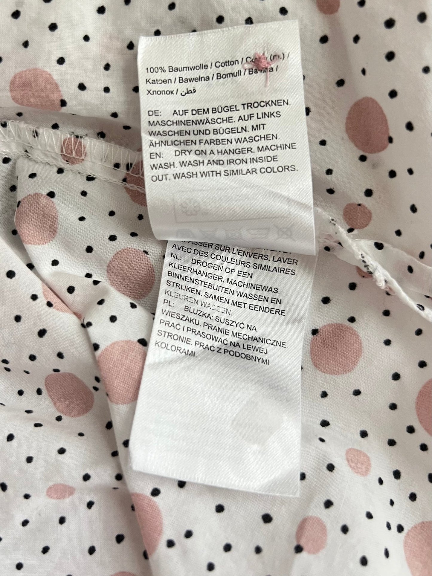 Preloved Ulla Popken puuvillapusero, valkoinen-vaaleanpunainen, XL Siloa Secondhand – huollettu ja kuntotarkastettu