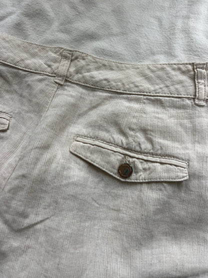Massimo Dutti pellavahousut, beige, S