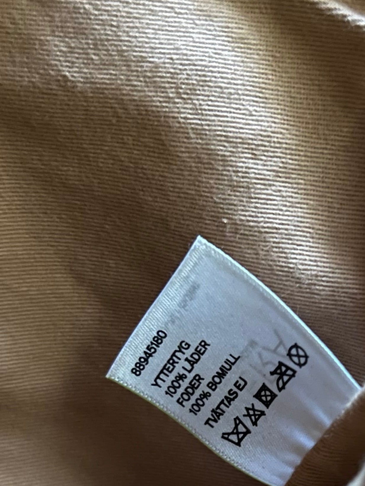WERA Stockholm olkalaukku mokkanahkaa, beige