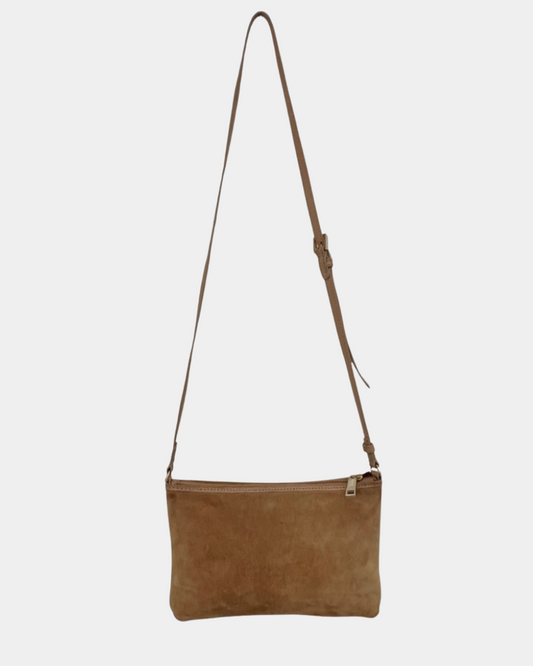 WERA Stockholm olkalaukku mokkanahkaa, beige