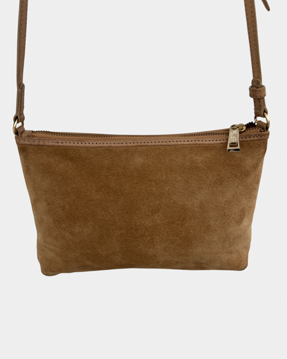 WERA Stockholm olkalaukku mokkanahkaa, beige