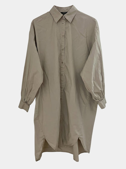 Lindex puuvilla paitamekko, beige, M