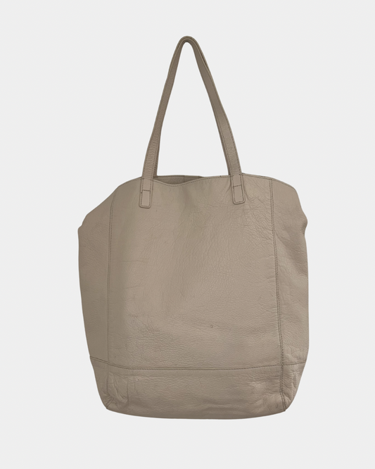 Cristelle & Co nahkalaukku, vaalea beige