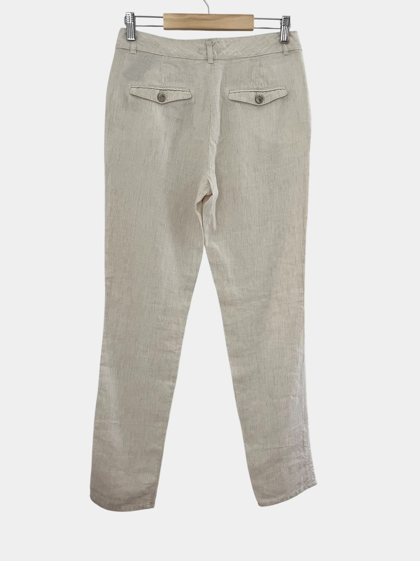 Massimo Dutti pellavahousut, beige, S