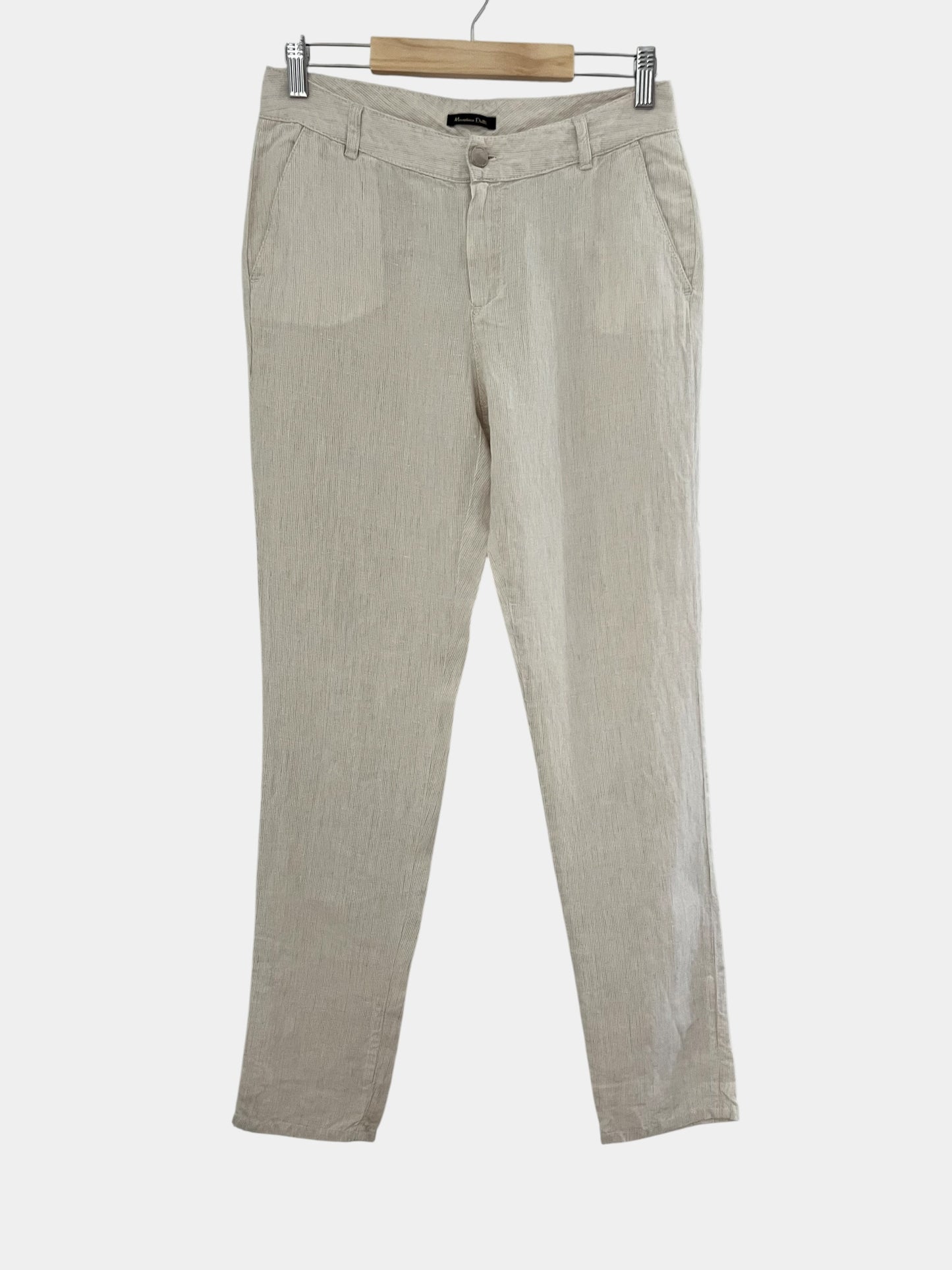 Massimo Dutti pellavahousut, beige, S