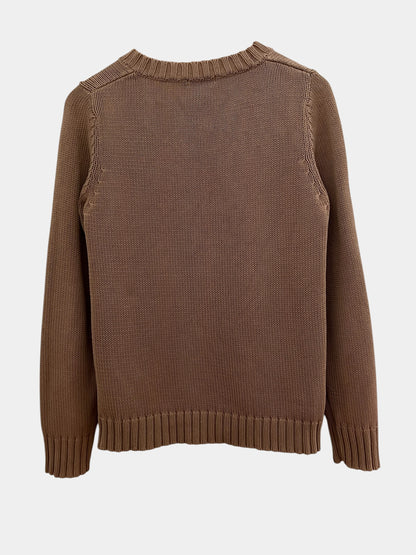 Filippa K puuvillaneule, beige, L