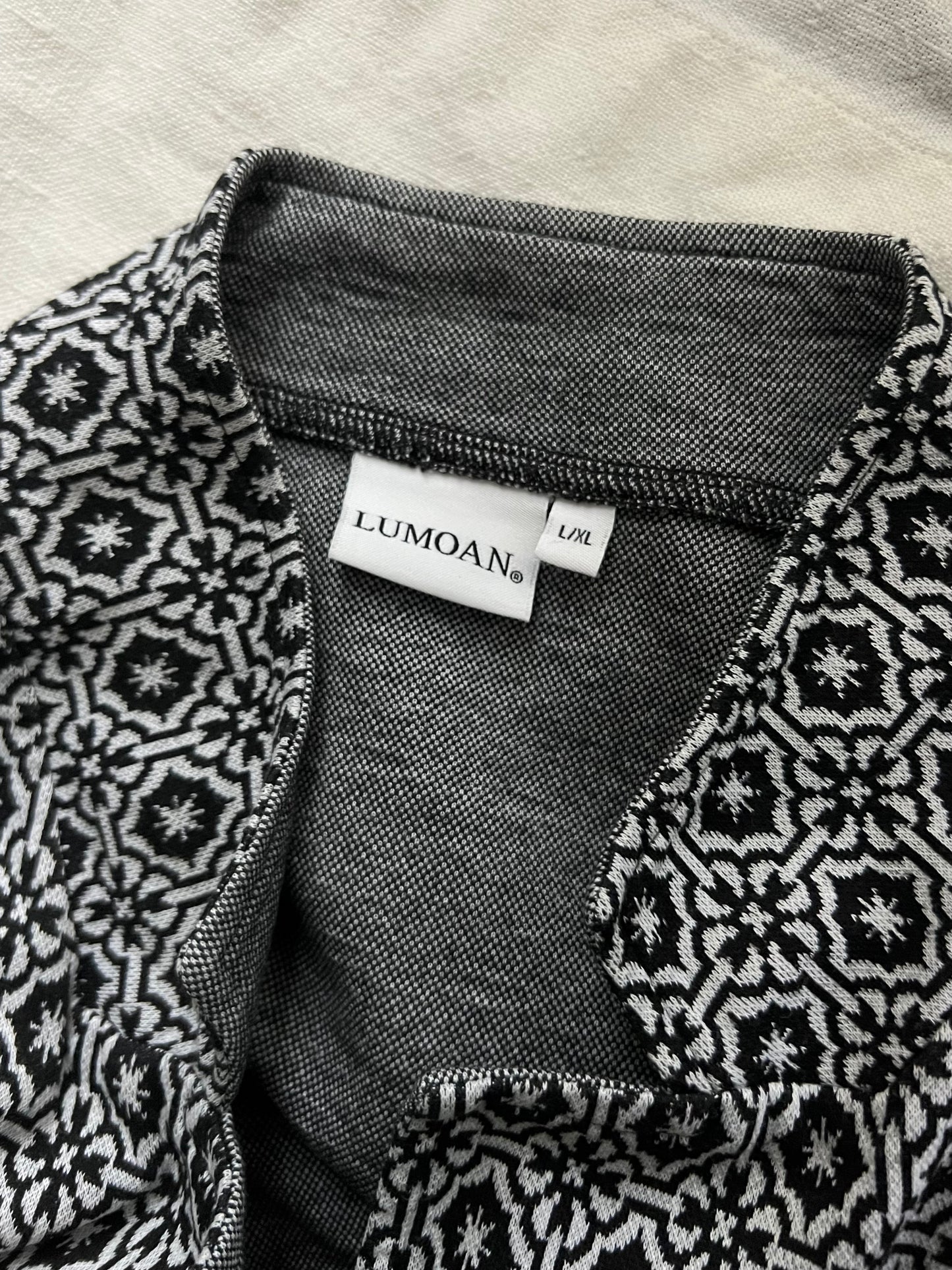 LUMOAN puuvillaneuletakki, tummansininen, L/XL