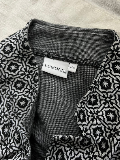 LUMOAN puuvillaneuletakki, tummansininen, L/XL