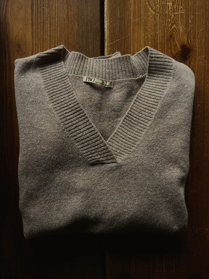 PBO merino-kashmir neule, greige, S