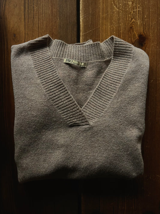 PBO merino-kashmir neule, greige, S