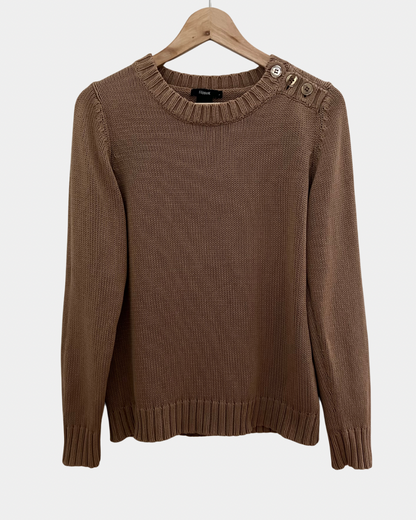 Filippa K puuvillaneule, beige, L