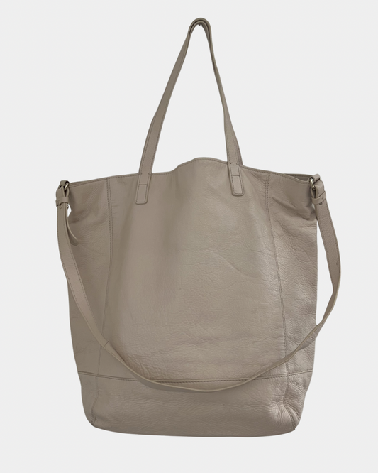 Cristelle & Co nahkalaukku, vaalea beige