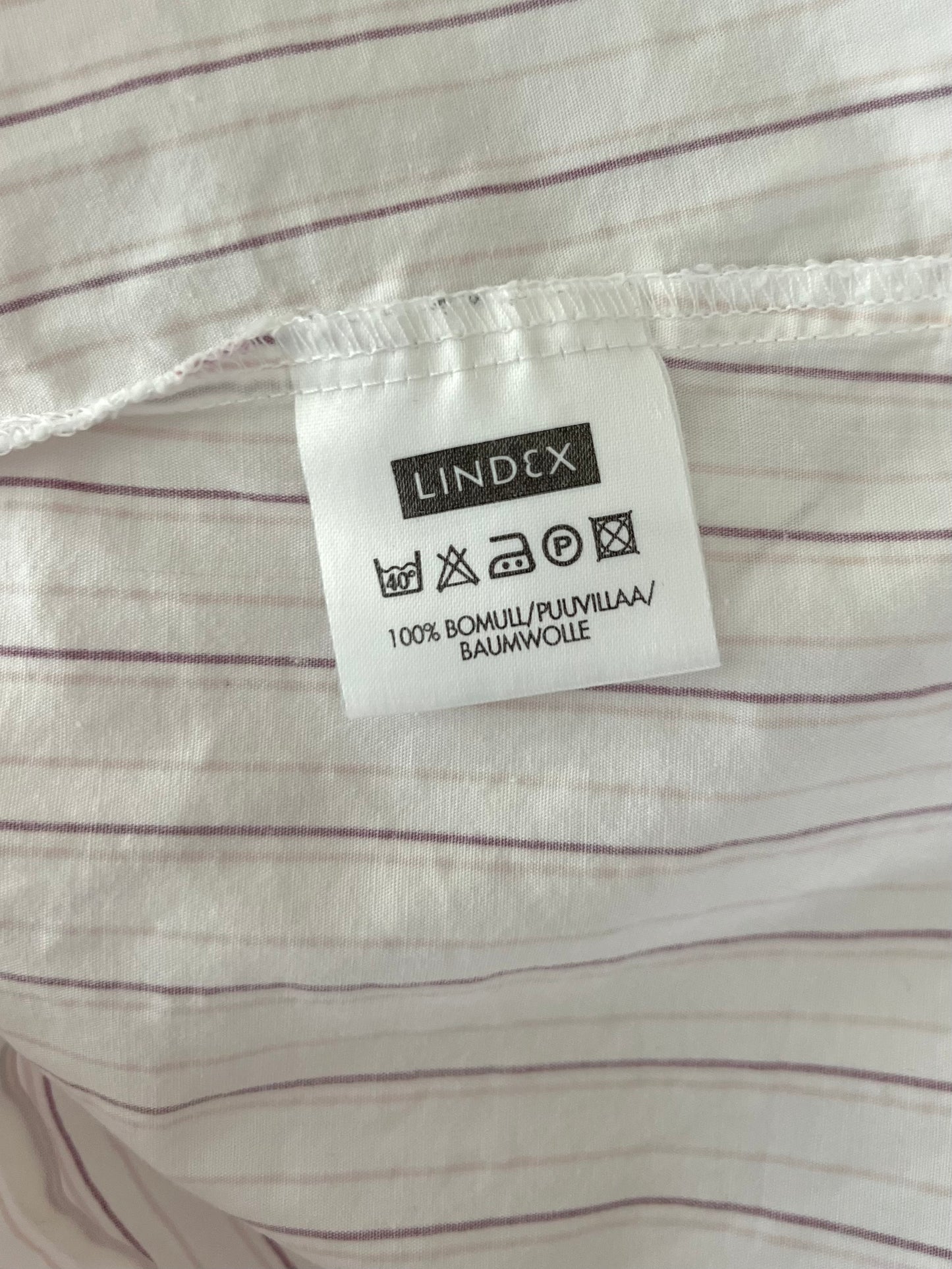 Lindex puuvillapusero, valkoinen/raidallinen, XL