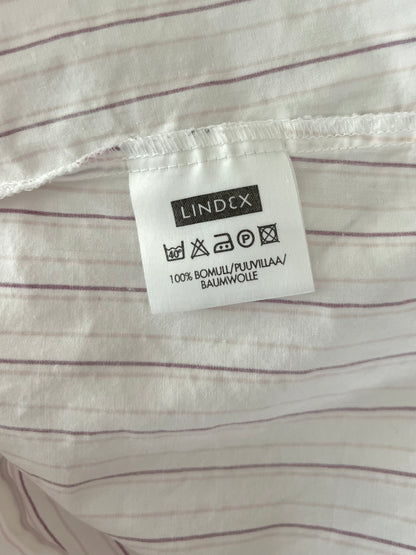 Lindex puuvillapusero, valkoinen/raidallinen, XL