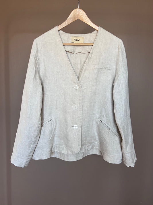 A PART OF THE ART pellavableiseri, beige, koko XS/S