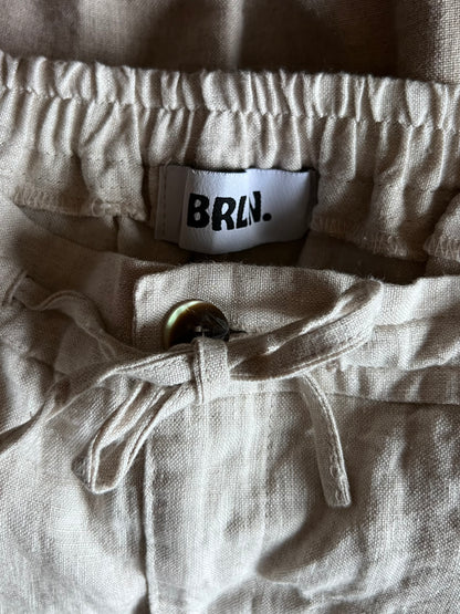 BRLN. pellavahousut, beige, L