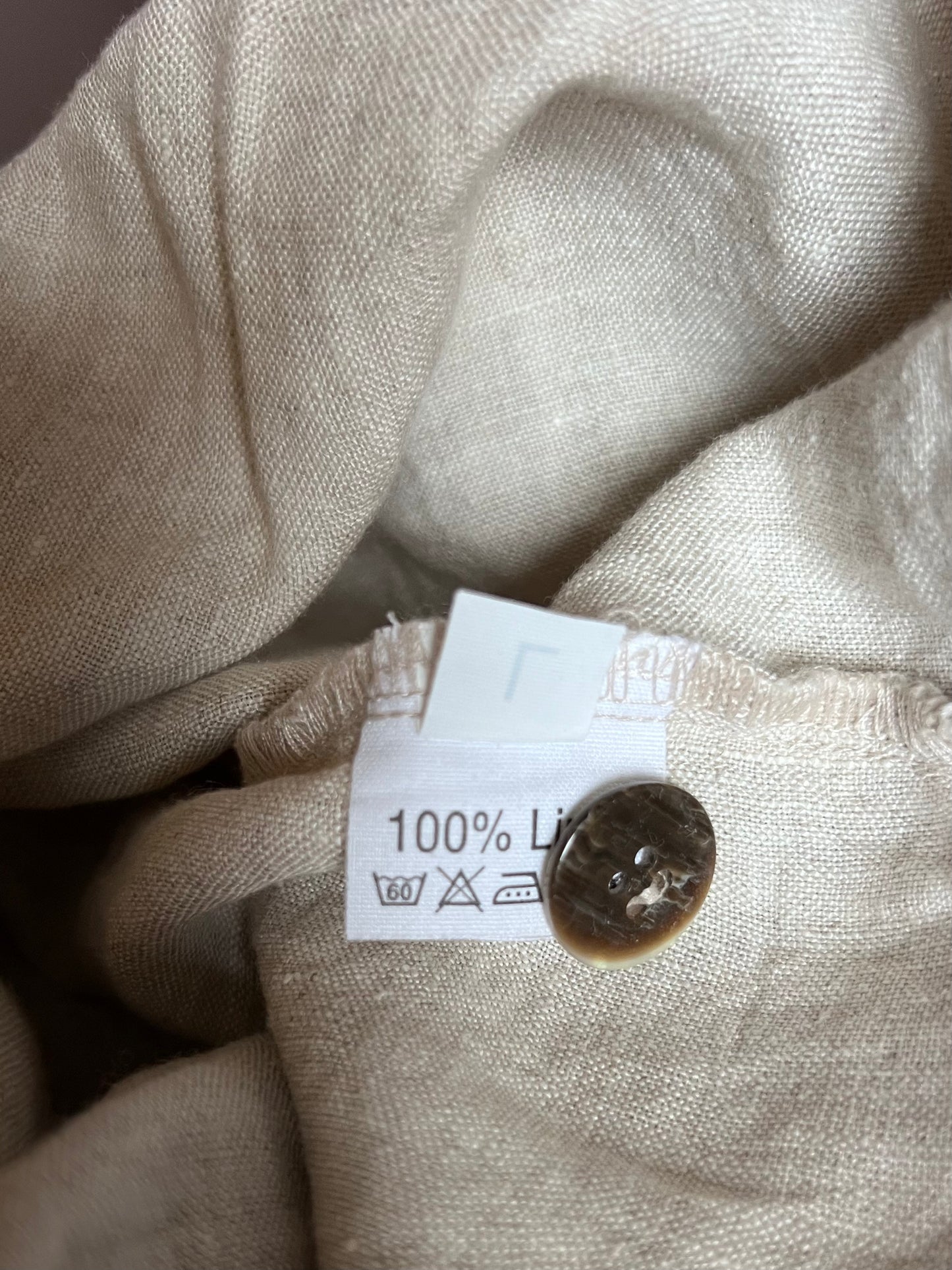 A-DSGN pellavahousut, beige, S