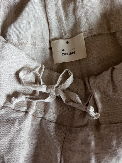 A-DSGN pellavahousut, beige, S