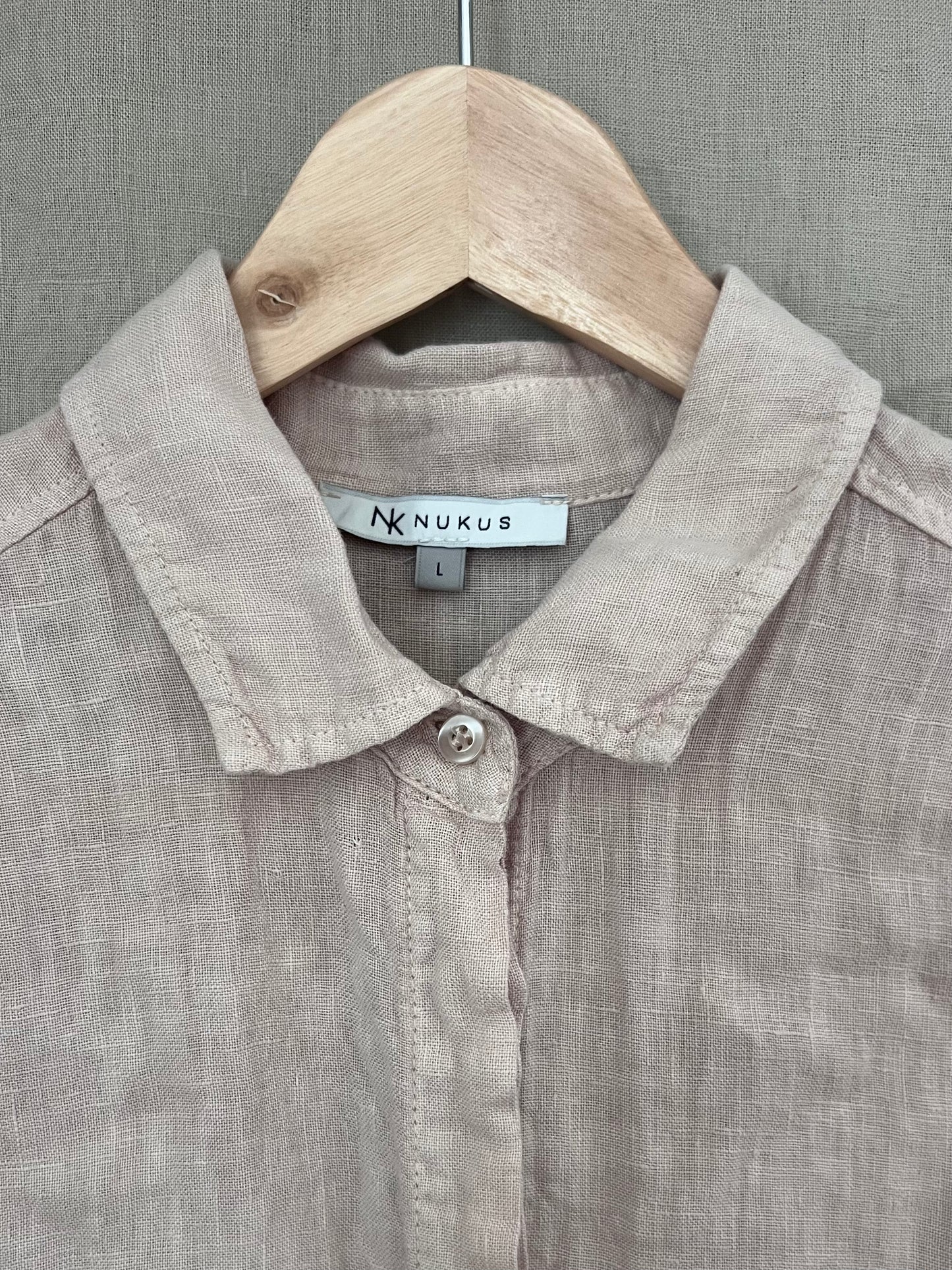 Nukus pellavapaita, vaalea beige, L