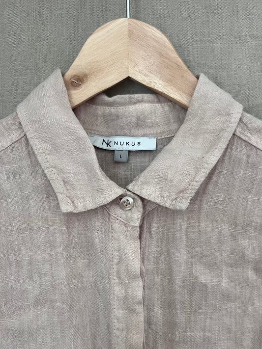 Nukus pellavapaita, vaalea beige, L