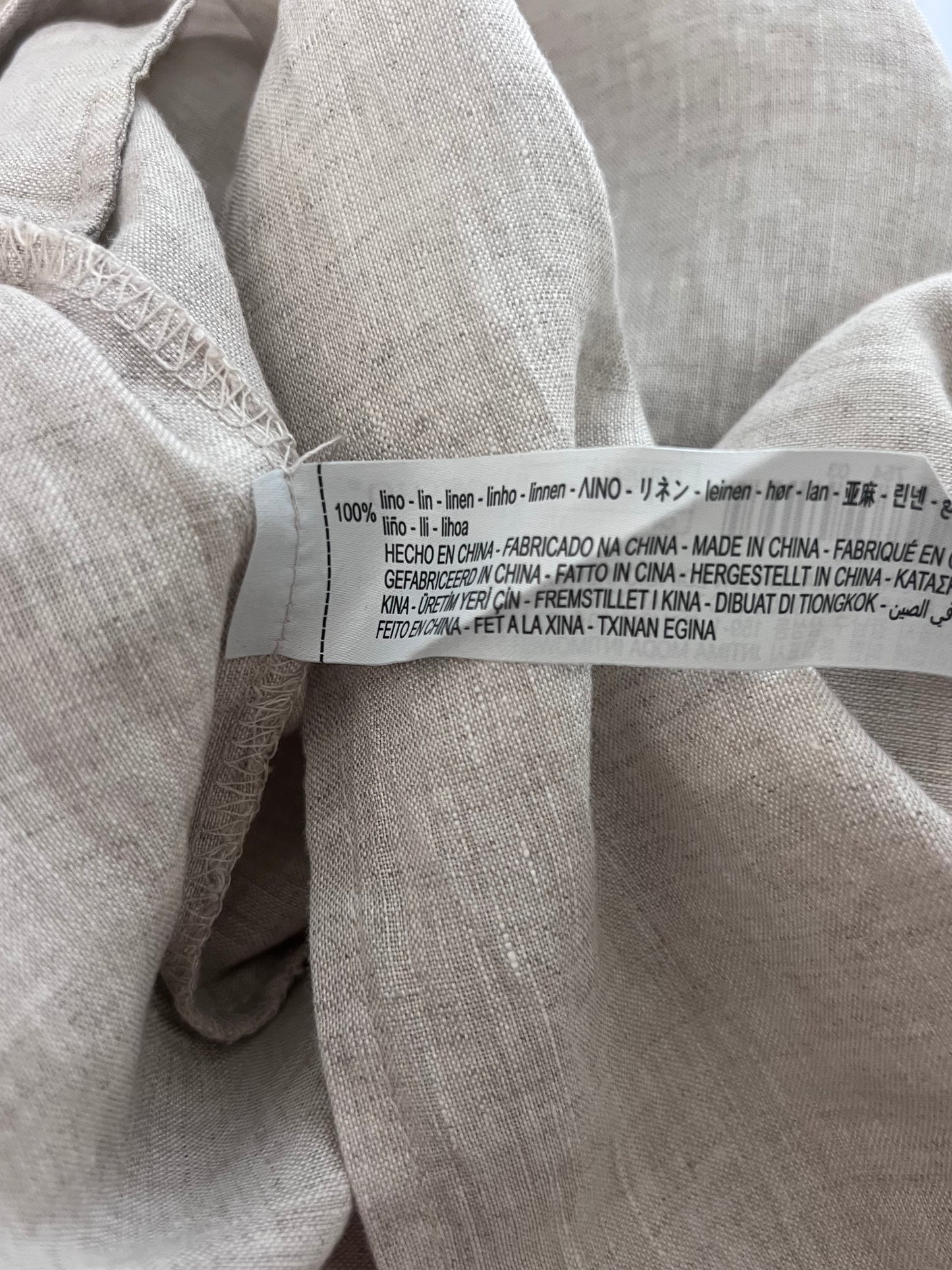 OYSHO pellavahame, beige, M