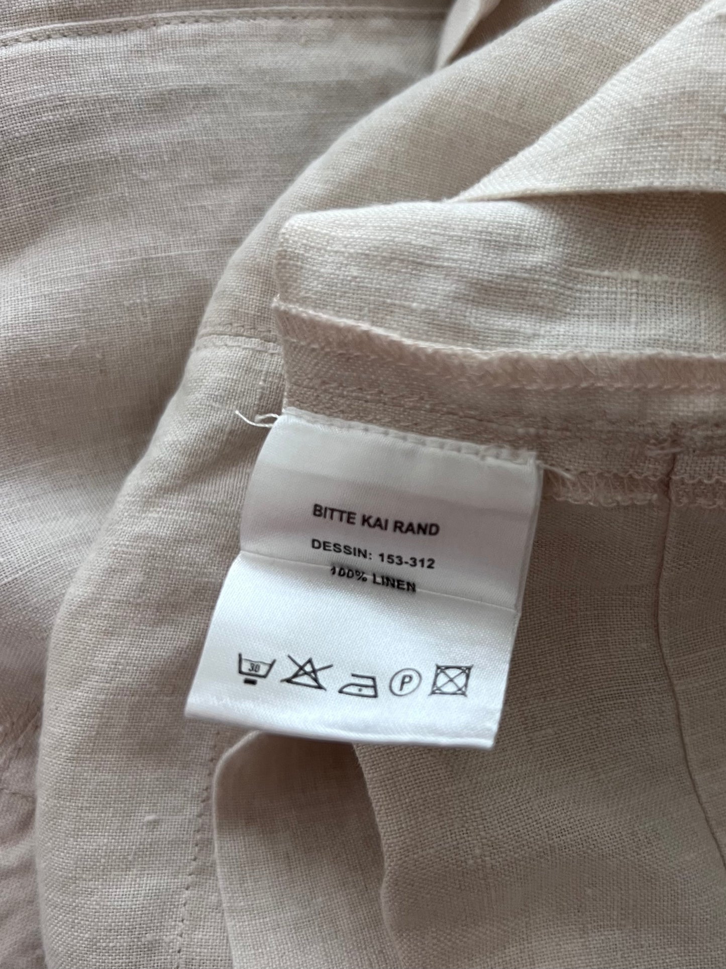 Bitte Kai Rand pellavamekko, vaalea beige, S