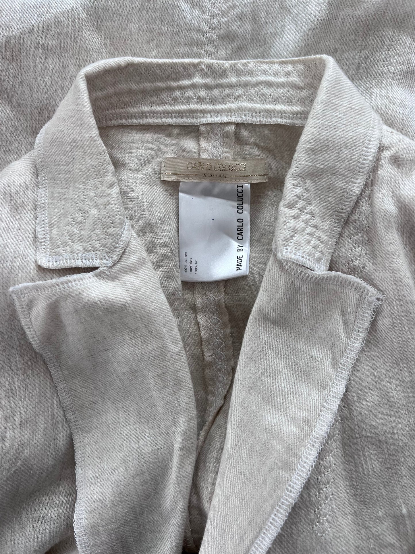 Carlo Colucci pellavableiseri, beige, L
