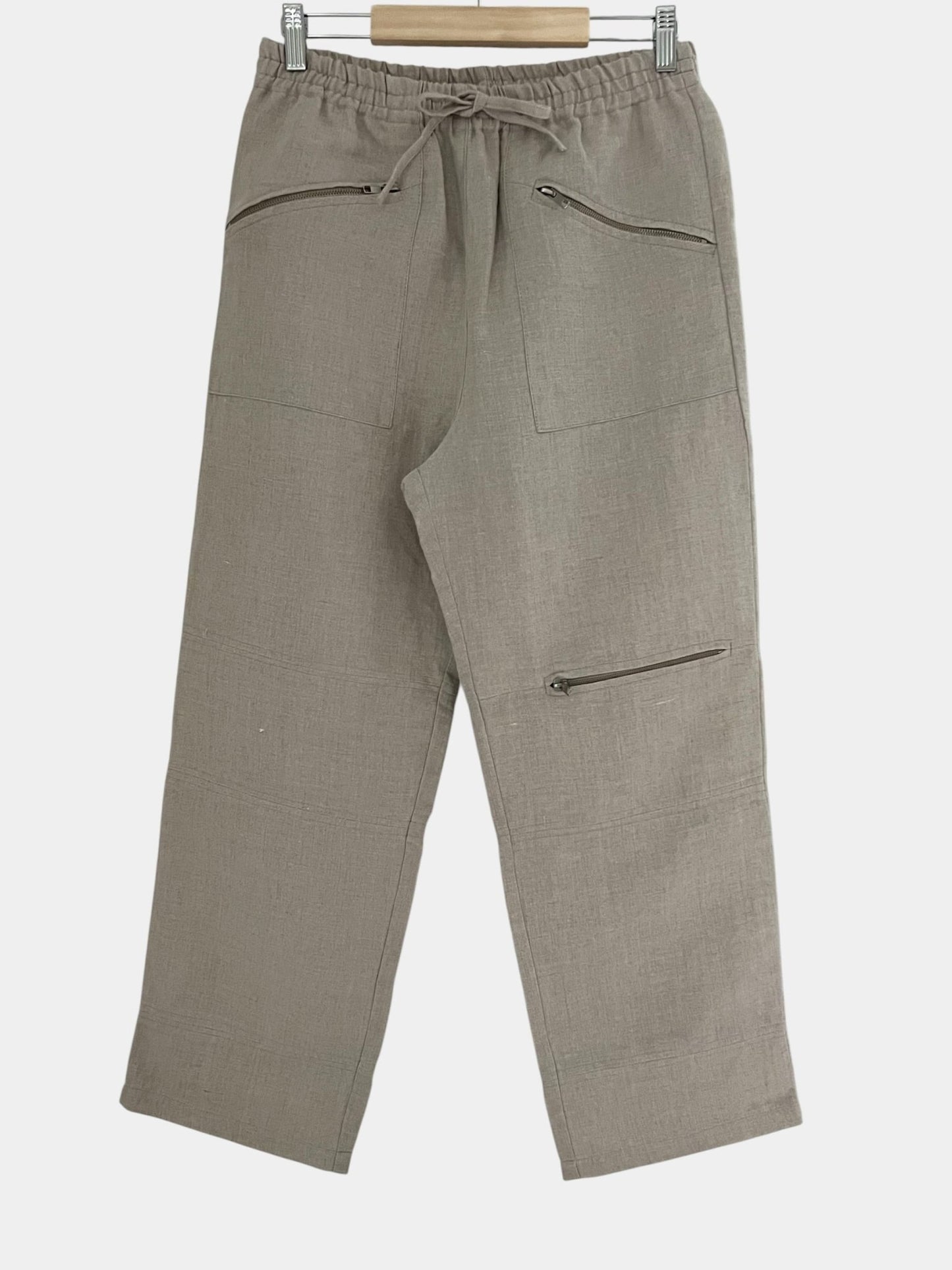 Preloved A.n Linen pellavahousut, beige, L Siloa Secondhand – huollettu ja kuntotarkastettu