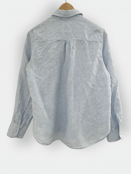 Preloved Arket pellavapaita, valkoinen - vaaleansininen, XS Siloa Secondhand – huollettu ja kuntotarkastettu